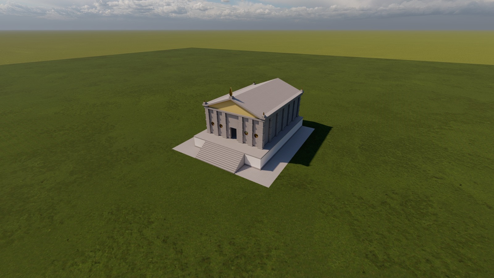 3D reconstruction — bird's-eye view in the landscape
